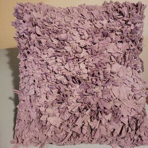 Throw Pillows.  Lavender. Shag. Set of 2.